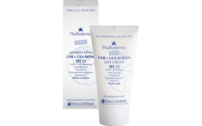 Дневен крем UVA + UVB екран SPF15